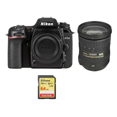 Nikon D7500+Af-S 18-200Mm F3.5-5.6G Ed Vr Ii Dx+Sandisk Extreme 64G Sd