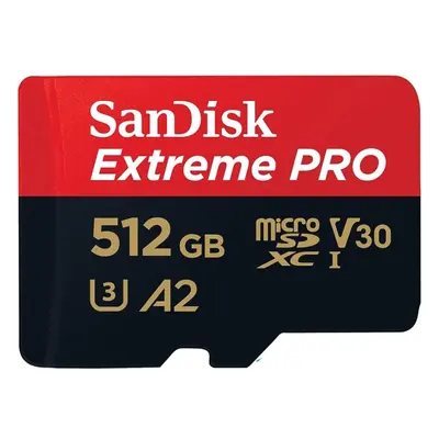 Sandisk Extreme Pro microSDXC (512GB, SDSQXCD-512G)