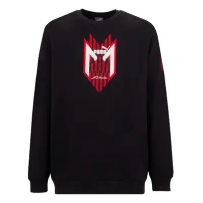 (XL) AC Milan FtblIcons Crew Sweat (Black)