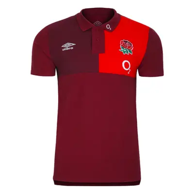 (S) England Rugby CVC Polo (Tibetan Red)