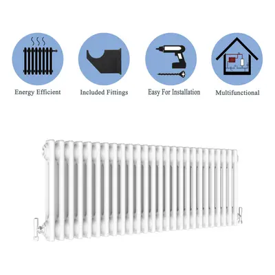 (White, 300*1190mm) Cast Iron Style Radiators