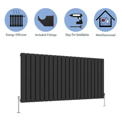 (Black, 600*1428mm?double?) Flat Panel Column Radiator