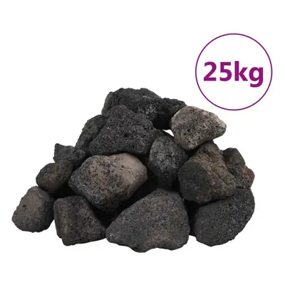 (black, cm (25 kg)) vidaXL Volcanic Rocks Lava Accent Rocks Aquarium Volcanic Lava Stones Beads