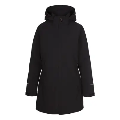 (10, Black) DLX Womens Waterproof Jacket Long Length Portrait