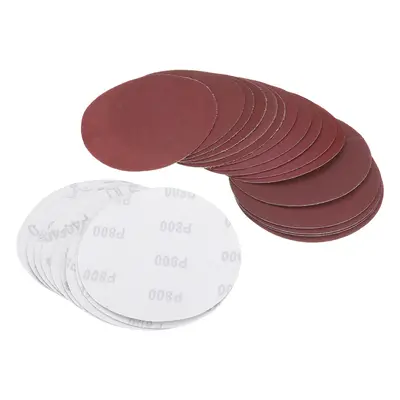 25pcs Inch Grit Sand Paper 150mm Aluminum Oxide Sanding Polishing Disc Sandpaper Abrasive Tool