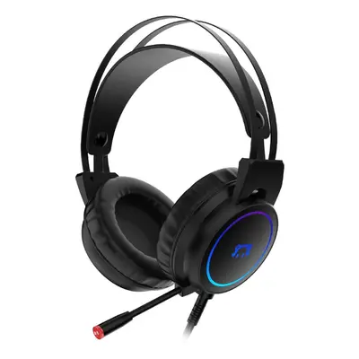 (Black, 7.1 channel + USB) Gaming Headphone 7.1 Channel 50mm Driver USB Wired / 3.5mm Wired LED 