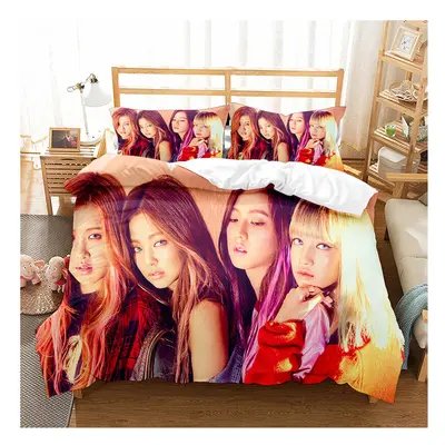 (Style 08, Single (135X200CM)/2PCS) Blackpink Bedding Single Double King Duvet Cover