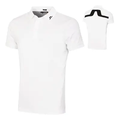 (M, White) J.Lindeberg Mens KV Regular Fit 4-Way Stretch Golf Polo Shirt