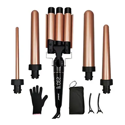 janelove Hair Curler, Curling Wand, with Barrel Hair Waver, Hair Iron Set from Chopstick Curling