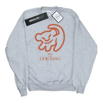 (S, Sports Grey) Disney Womens/Ladies The Lion King Cave Drawing Sweatshirt