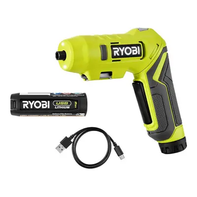 Ryobi USB Lithium Pivoting Screwdriver Kit (1 x 2.0Ah) 4V - RSDP4-120G