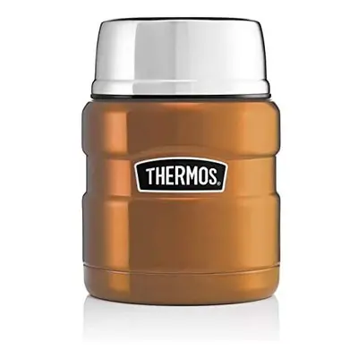 Thermos Food Flask with Lid, Copper, 9.4 x 9.4 x 14.2 cm