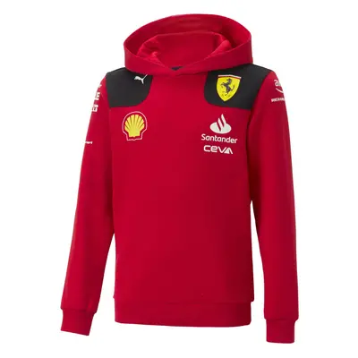 PUMA Scuderia Ferrari - Kids Team Hoodie - Red - Size: Medium