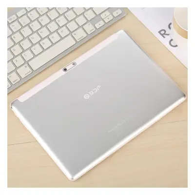 (silver, Tab add 64GB TF Card) New Bdf 10.1 Inch Android11 Tablet Pc Google Play Dual Camera Oct