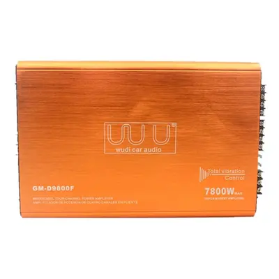 4-channel Car Audio Amplifier 7800w Hifi Class-d Stereo Power Amplifier 4-way High Power Amp.