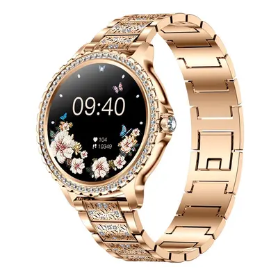 Chronus Smart Watch, 1.32" Touch, Calls, Fitness Tracker, AI Voice (Rose Gold)