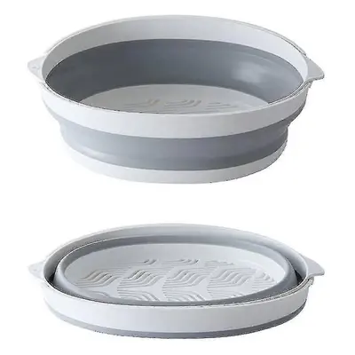 Collapsible Colanders Set, Silicone Kitchen Folding Drainer Basket-folding Strainers Set Perfect