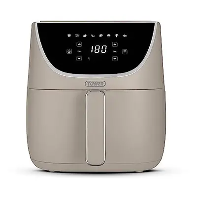 Tower, T17127MSH, Vortx Air Fryer with Digital Control Panel, 1700W, 6L, Latte