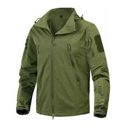 (army green, S) New Autumn Men&apos;s Jacket Military Clothing Tactical Outwear Army Breathable 