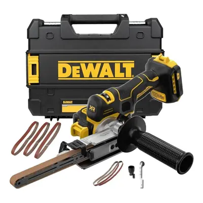 Dewalt DCM200NT 18v XR Cordless Brushless Powerfile Bandsaw + Tstak Bare + Belts