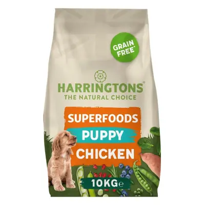 Harringtons Superfoods Puppy Complete Grain Free Hypoallergenic Chicken with Veg Dry Dog Food 10