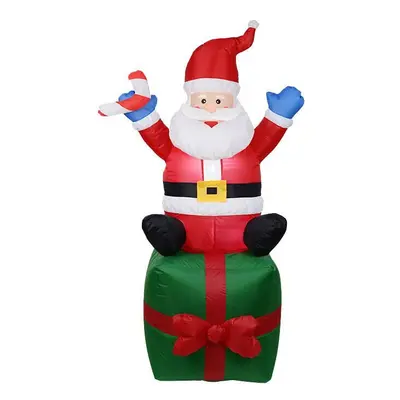 (Gift Box, UK) Giant Christmas Inflatable Santa Snowman Outdoor Yard Ornament Xmas Decorations