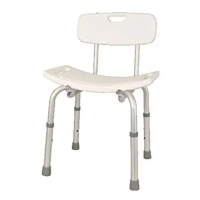 Homecraft Aluminum Medical Shower Stool, Adjustable Shower Chair, Non-Slip Shower Stool, Durable