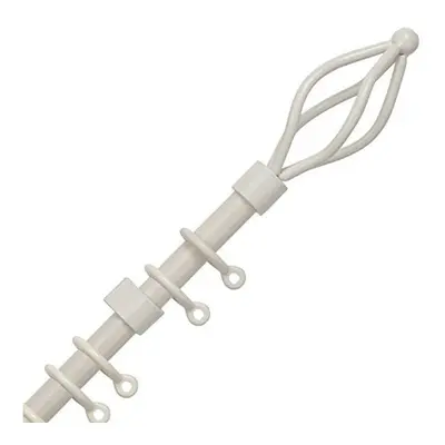 Speedy County Metal - 19mm Crown Extendable Curtain Pole Set, Cream, - Cm