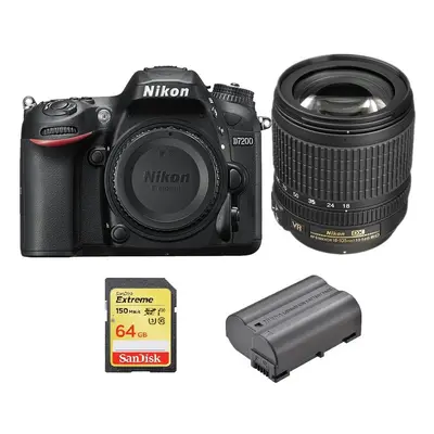 NIKON D7200+AF-S 18-105MM F3.5-5.6+SanDisk Extreme 64G SD+EN-EL15B