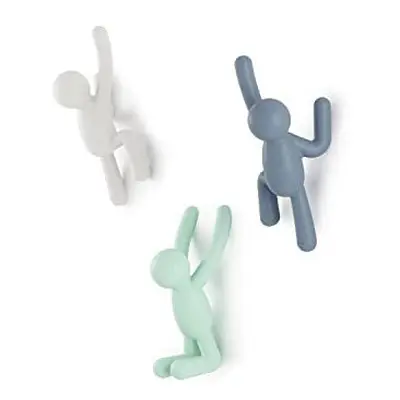 Umbra Buddy Wall Hooks Decorative Wall Mounted Coat Hooks for Hanging Coats, Scarves, Bags, Purs