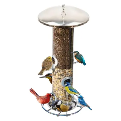 Large Stainless Steel bird feeder, Easy Clean Bird Seed Feeder, bird feeders for small birds, Ea