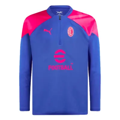 (L) AC Milan Training Half Zip Top (Sapphire)