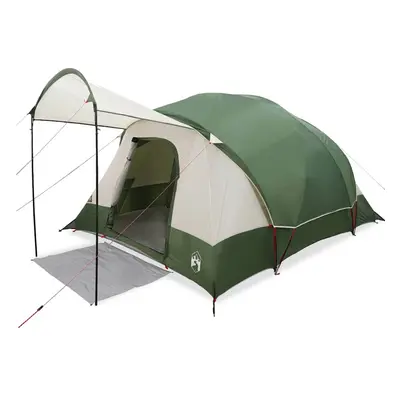 (green) vidaXL Family Tent Tunnel 8-Person Green Waterproof tent garden tent