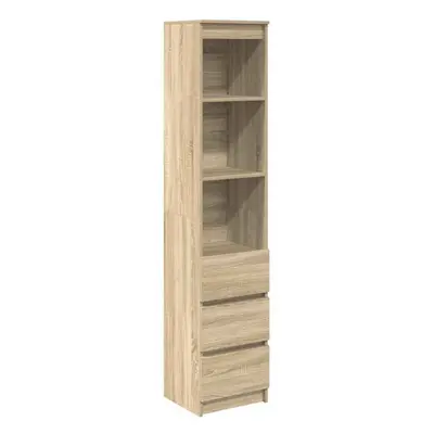 vidaXL Highboard Sonoma Oak 37.5x35x180 cm Engineered Wood cabinet