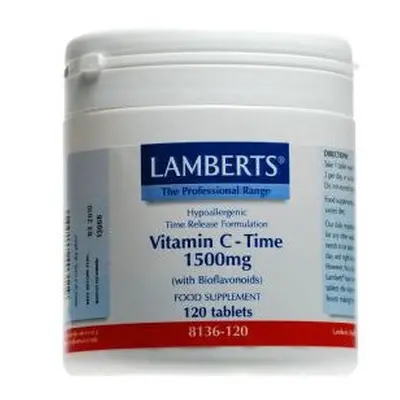 Lamberts Vitamin C Time Release with Bioflavonoids 1500mg, tablets