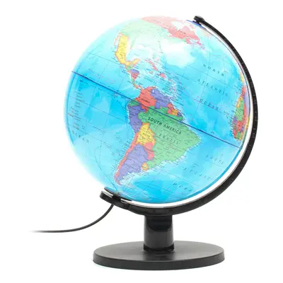 25cm 110V World Globe Night Light Geography LED Lamp Kids Bedroom Decor Gift US Plug