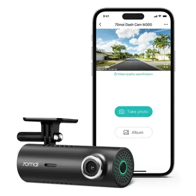 70mai Dash Cam , 1296P QHD, built-in WiFi smart car dash cam, wide angle FOV, WDR, night vision,