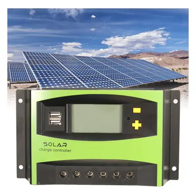 40A 12V/24V Auto Solar Energy Charge Controller LCD Display Home Improvement