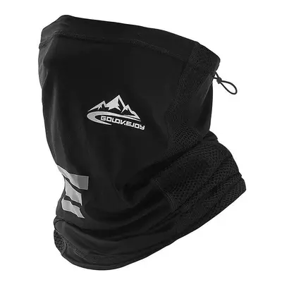 (Black) Multifunctional Bandana Face Scarf UV Protection Windproof An-dust Neck Gaiter Headwear 