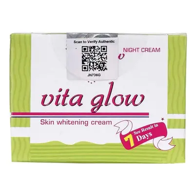 Vita Glow Night Cream For Skin Whitening Moisturizing Cream - 30G