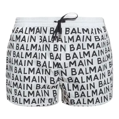 (White/Blk, M) Balmain A/O Swim Short