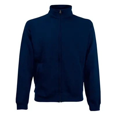 (XL, Deep Navy) Fruit Of The Loom Mens Premium 70/30 Zip Neck Sweatshirt