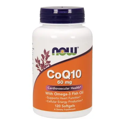 NOW Foods CoQ10 with Omega-3, 60mg , softgels