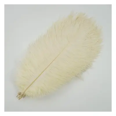 (beige, 55-60cm 22-24inch) 10pcs /lot New Colored Ostrich Feathers For Crafts White Black Feathe