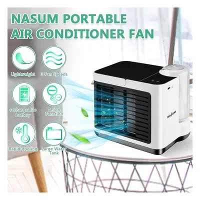 3 Speeds Portable Air Conditioning Fan Mini Air Conditioner Anion Purifier Desktop Air Cooling F