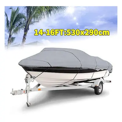 (14-16FT) Boat Cover Yacht Outdoor Protection Waterproof Boat Cover Fabric Anti-smashing Tear Pr