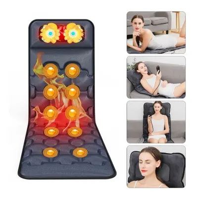 Electric Nodes Massage Mat Mattress Full Body Heat Pad and Shiatsu