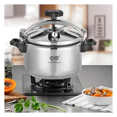 (silver, One Size) Stainless Steel Pressure Cooker, 6l Household Thickened Explosion-proof Press