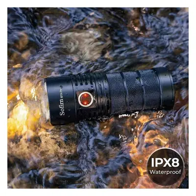 (black, 6000k) Sofirn Sp36 Pro Powerful Led Flashlight 4*sst40 Usb C Rechargeable 8000lm Torch