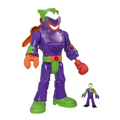 Imaginext DC Super Friends The Joker Insider & LaffBot 12-Inch Robot with Lights & Sounds plus F